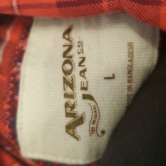 Arizona Jeans Co plaid shirt L - Picture 4 of 8